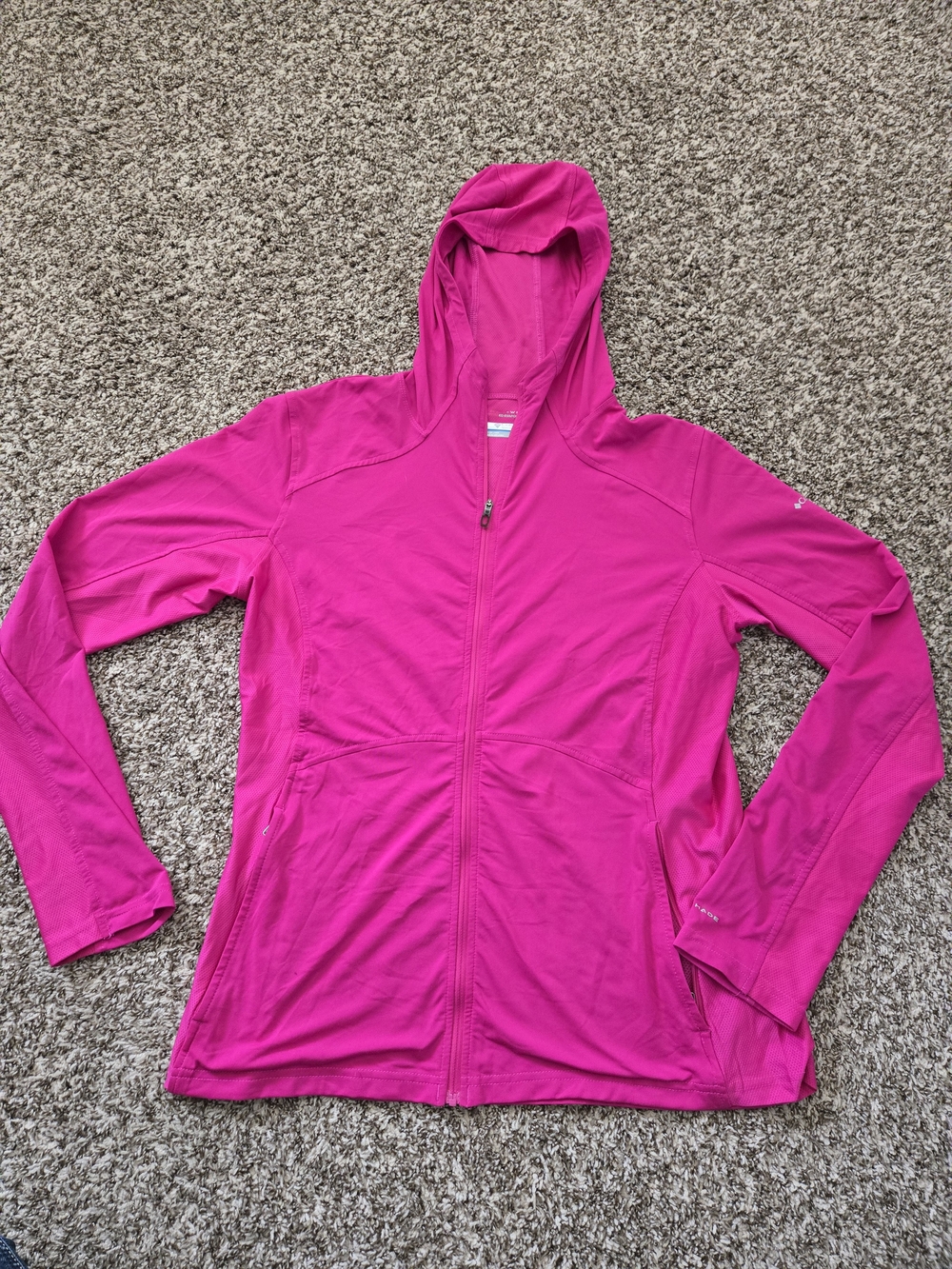Columbia Womens Full Zip Hoodie Large Womens Omnishade Omniwick